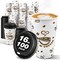 100-Pack 16 oz Disposable Paper Coffee Cups with Lids – To-Go Hot Cups for Cocoa, Hot Chocolate, and Beverages